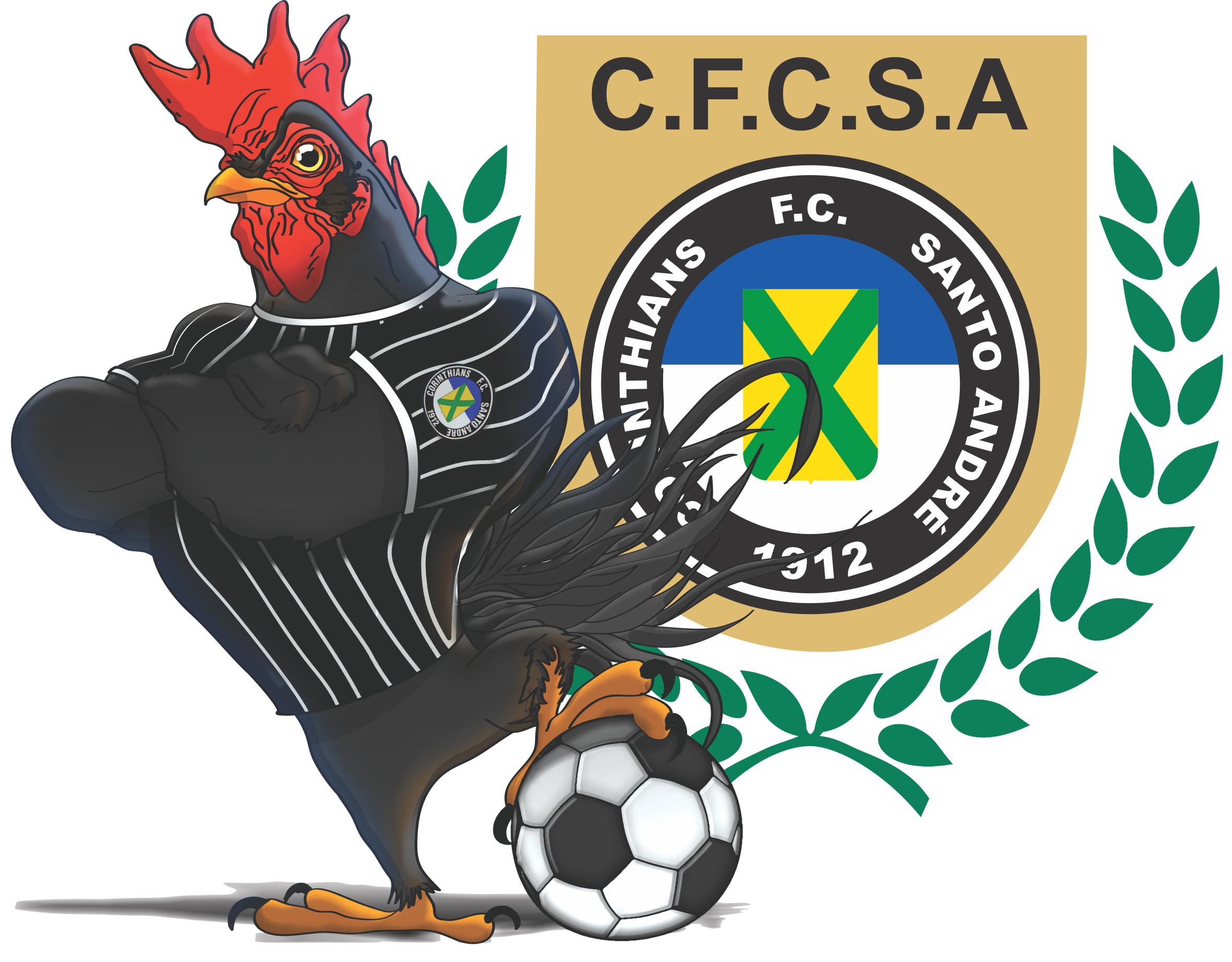 Mascote Galo Preto da Vila Alzira